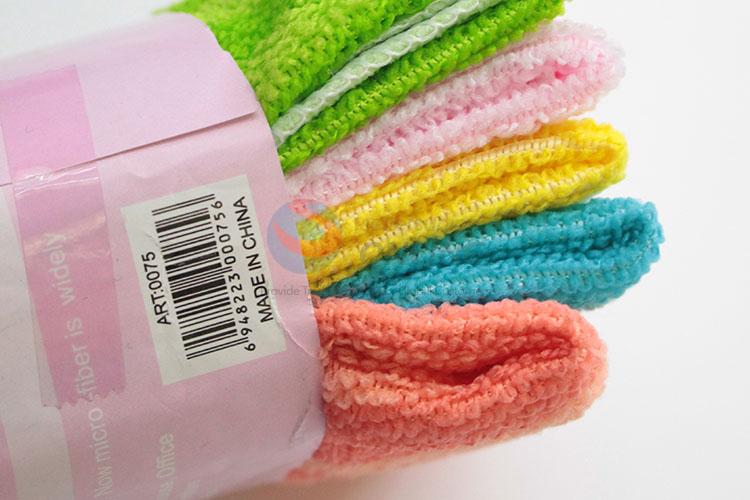 Colorful Kitchen Cleaning Cloths Cotton Yarn Dish Towel