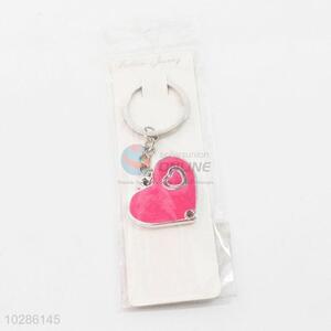 Fashionable low price loving heart shape key chain
