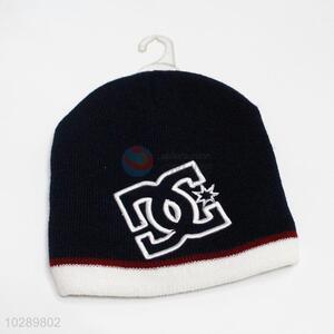 Fashion Men Black Sports Knitted Hat Caps