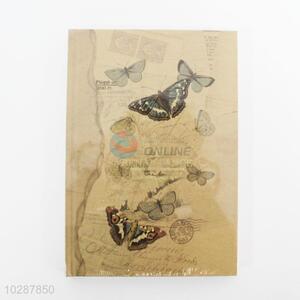 Butterfly Printed Vintage Style Notebook