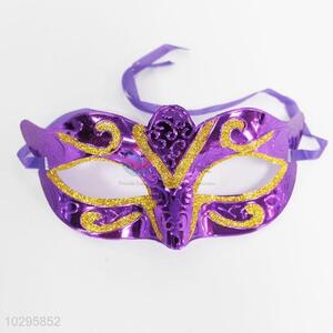 Promotional purple plastic mask for halloween
