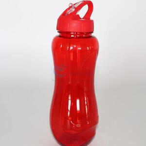 Red Plastic Bottle Sports Water Bottle