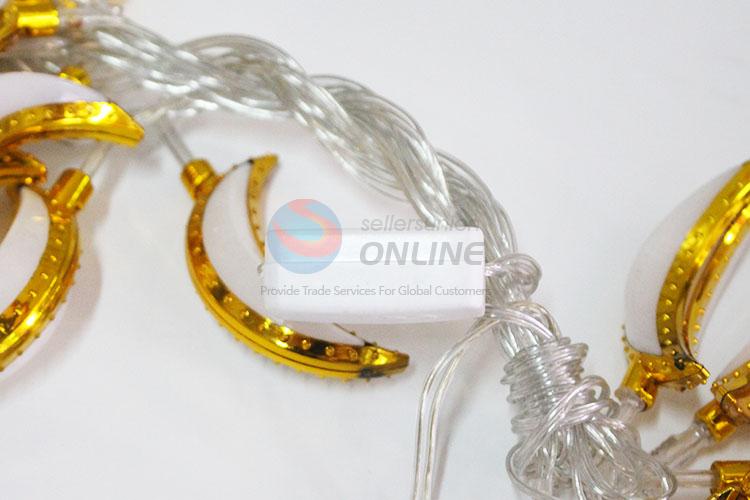Wholesale Factory Moon Shaped LED Decorative Fairy String Lights lamp for Christmas