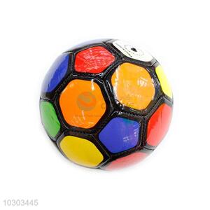 Colorful Kids Playing Football Soccer Ball