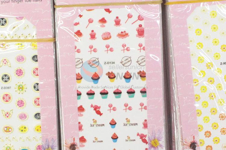Fashion cheap 3pcs nail stickers