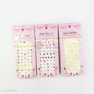 Fashion cheap 3pcs nail stickers
