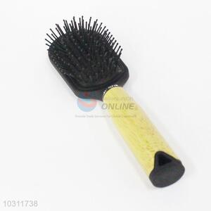 Top Quality Yellow Color Handle Square Shaped Hair Brush