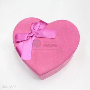 Rose Red Cardboard Gift Box Heart Shape Paper Gift Box