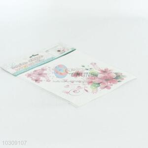 Flower Pattern PVC Home Sticker