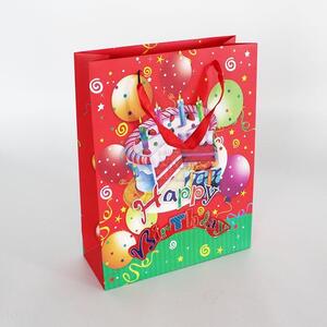 Fancy birthday printed paper packaging gift bag