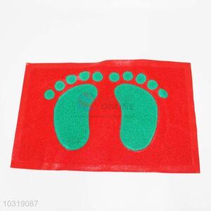 China factory price best fashion pvc cute feet pattern floor mat