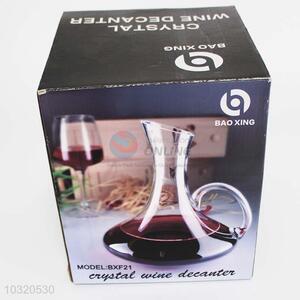 Glass Bevel Spout Wine Decanter Wine Dispenser Carafe