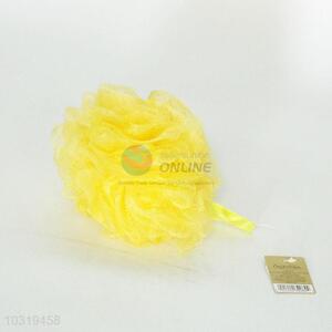 Yellow Color Body Cleaning Mesh Shower