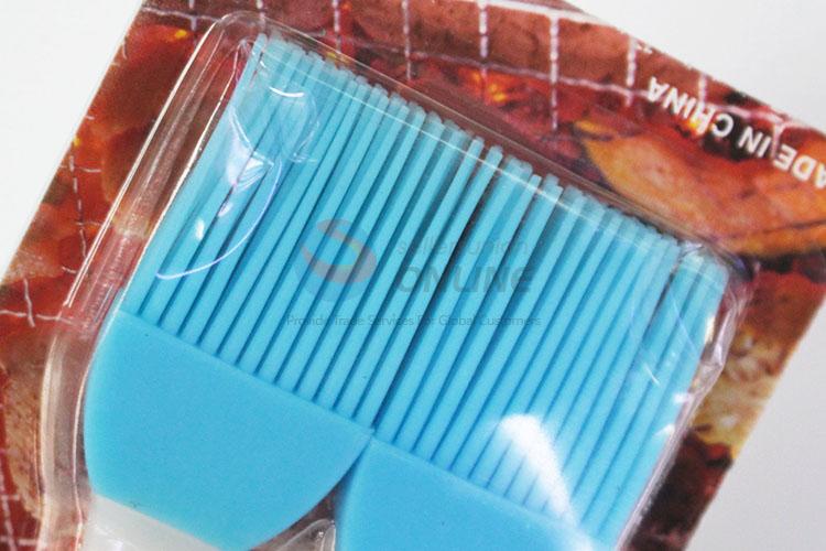Popular cheap new style 2pcs blue barbecue brushes