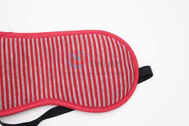 Red Strip Pattern Eyeshade or Eyemask for Airline and Hotel