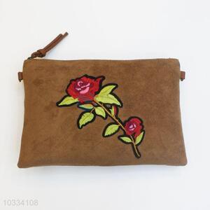 Brown Color Floral Messenger Bag