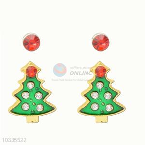 Cheap wholesale best selling Christmas tree earrings
