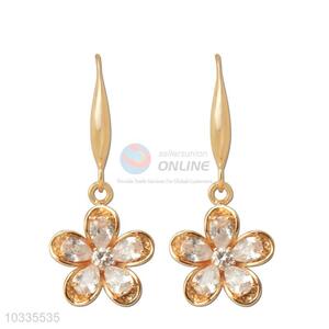 Lovely design custom daisy zircon earrings