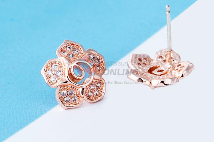 Top sale competitive price rose earrings