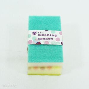 Hot sale printing sponge for dish cleaning,2pcs