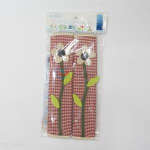 Hot sale fashion design flower plaid handle sleeves