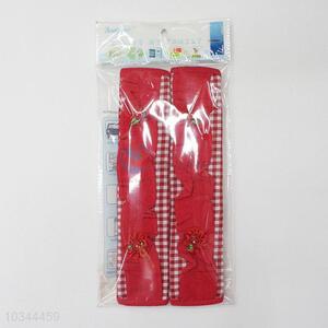 Popular promotional red plaid handle sleeves