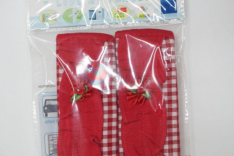 Popular promotional red plaid handle sleeves