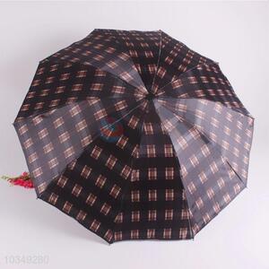 Six Designs Check Pattern Folding Umbrella