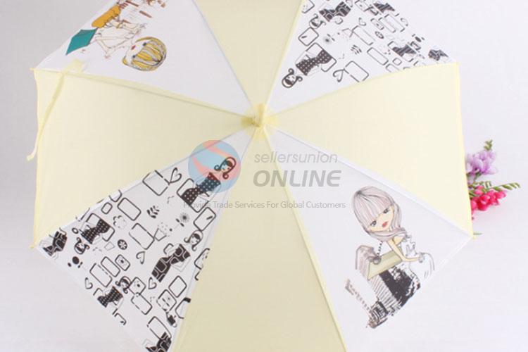 Four Colors Cartoon Umbrella for Kids Girl PVC Umbrella