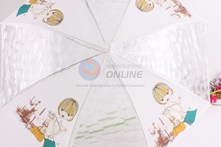 Four Colors Cartoon Umbrella for Kids Girl PVC Umbrella