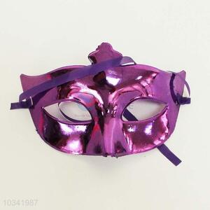Advertising purple plastic costume party mask