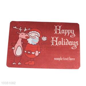 New Style Polyester Merry Christmas Bath Mat