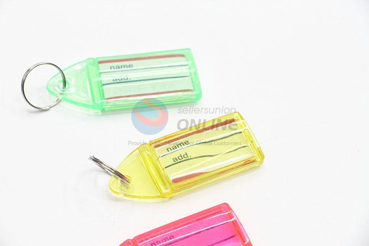 Modern Style 30pcs Portable Colorful Plastic Key Ring  Keychain Classification Key Chains