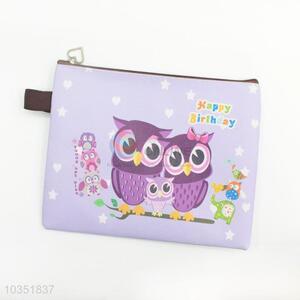 Factory Price China Supply Owl Printed Pen Bag