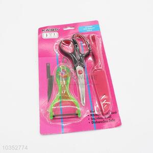 Hot-selling new style scissors/fruit knife/peeler set