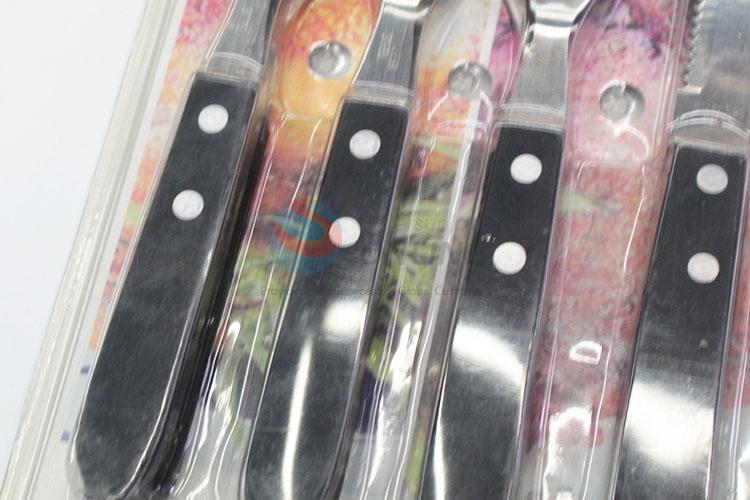 Fashion cheap 12pcs black Knife&fork set