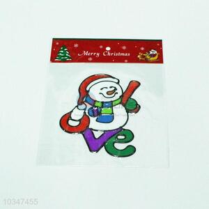 Merry Christmas Festival Snowman Sticker