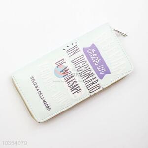 Wholesale Popular Female Card Holder Casual Zip Ladies Clutch PU Wallet