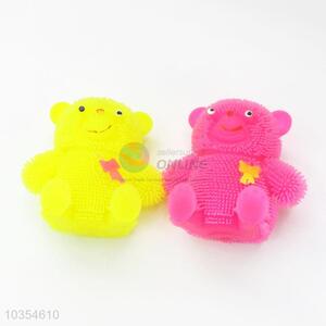 Bear with Bowknot Design Colorful Flash Puffer Ball