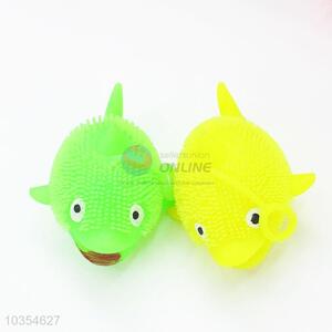 Shark Design Colorful Flash Puffer Ball for Kids Toy