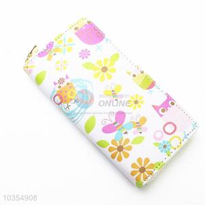 Best selling promotional lady printed long wallet