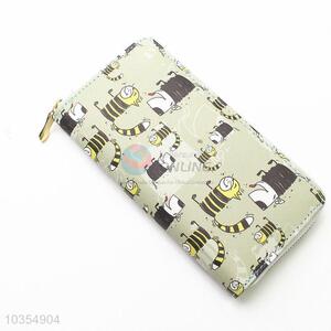 High quality promotional lady printed long wallet