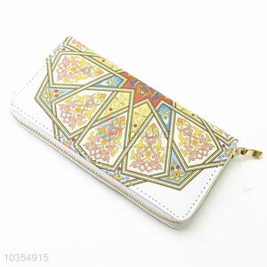 Customized cheap newest lady printed long wallet