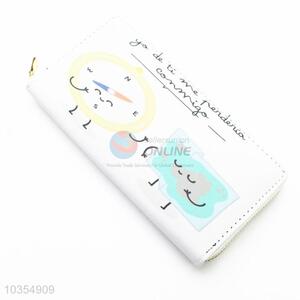 Factory supply delicate lady printed long wallet