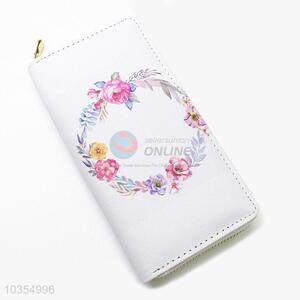 Factory promotional price women printed long wallet