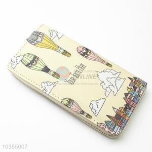 Cheapest high quality women printed long wallet for promotions