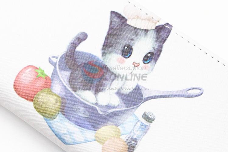 Cute design wholesale women cat printed long wallet