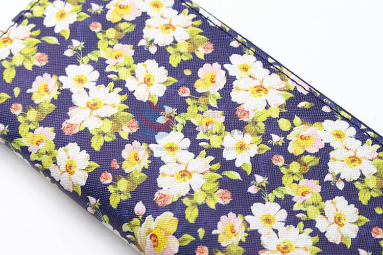 New arrival delicate style women printed long wallet