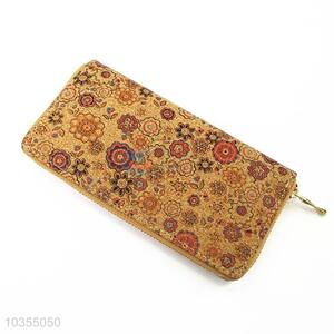 High sales promotional women grained printed long wallet