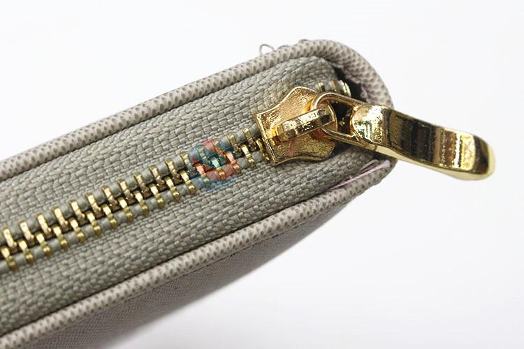 Cheap popular wholesale custom women semi-pu long wallet